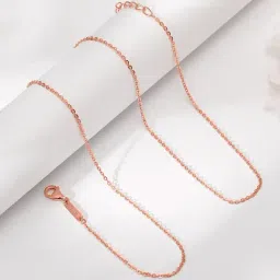 GIVA 18K Rose Gold Gracious Chain for Women-image-53