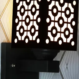 Gojeeva Black Wood Square Wall Lamps-image-67