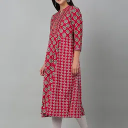 Cantabil Fuchsia Embellished Kurta image 3