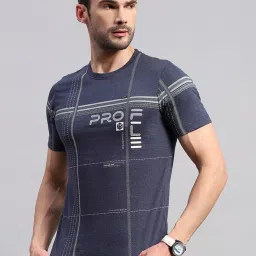 Monte Carlo Navy Regular Fit Printed T-Shirt image 3