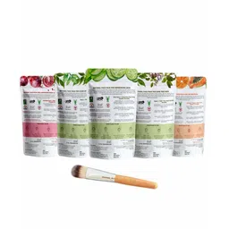 Kimayra World Set Of 5 Beetroot, Neem, Aloevera, Tulsi & Papaya Powder Face Pack image 3