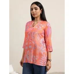 Libas Orange Floral Tunic image 3