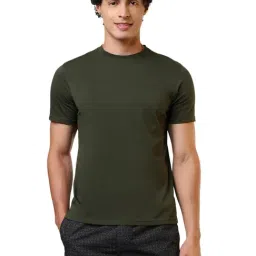 Sleepz by Raymond Fancy Green Cotton Solid Regular Fit T-Shirt-picture-41