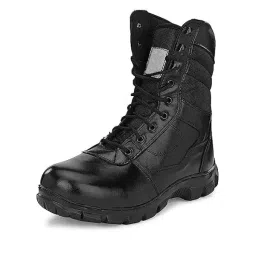 Kalibar Trekking Shoes Steel Toe High Ankle Leather PU Sole Black UK 8-picture-13
