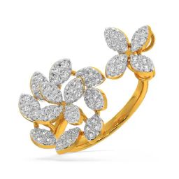 Kisna Diamond & Gold Jewellery Martha 18k (750) Diamond & Gold Ring For Women-picture-20