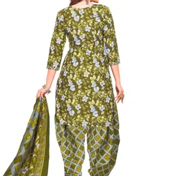 shree jeenmata collection Printed Pure Cotton Unstitched Dress Material image 5