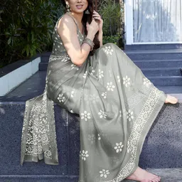 MIRCHI FASHION Batik Block Printed Saree image 5