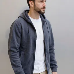 Mast & Harbour Men Long Sleeves Hooded Sweatshirt image 4