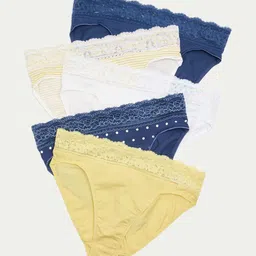 Marks & Spencer 5-Pcs Mid Rise Basic Briefs-picture-30