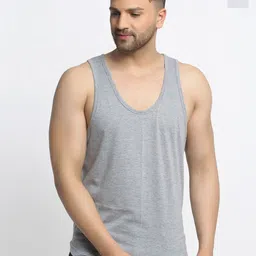 Friskers Men Pack of 2 Cotton Anti-Bacterial Innerwear Gym Vests-image-48