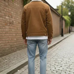 Mast & Harbour Men Spread Collar Cotton Denim Jacket image 4