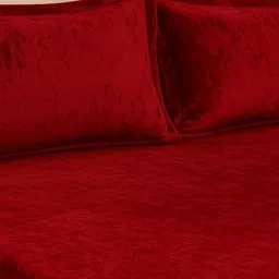 BLUEDOT Maroon 300 TC Fitted King Bedsheet Set 1.98 m x 1.82 m image 3