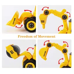Sanjary 4pc Removable & Assembly Construction Truck Toys for Kids with 1 Screwdriver (Color May Vary) image 3