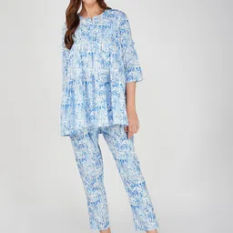 Bindigasm Printed Pure Cotton Tunic With Trouser Co-Ords-picture-19