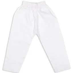 Vastramay Infant Boys Yellow And White Pure Cotton Kurta Pyjama Set - Yellow image 5