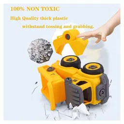 Sanjary 4pc Removable & Assembly Construction Truck Toys for Kids with 1 Screwdriver (Color May Vary) image 4