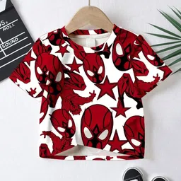 YK Kids Printed Relaxed Fit Round Neck T-Shirts-picture-30