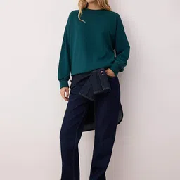 Trendyol Women Solid Oversized Sweatshirt-image-37