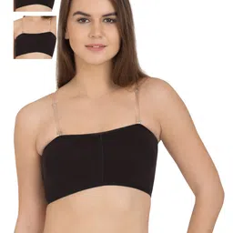 Tweens Pack of 3 Black Full-Coverage Tube Bras TW279BL-image-33