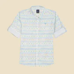Allen Solly Boys Blue Printed Shirt-picture-38