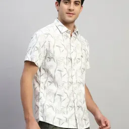 Cantabil Green Regular Fit Printed Casual Shirt image 3