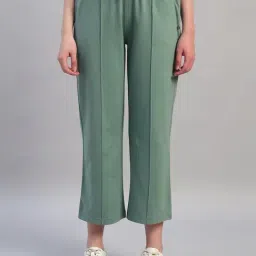 Cantabil Green Regular fit Solid Trackpants-image-86
