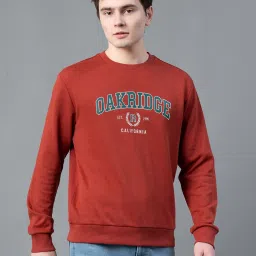 Red Tape Maroon Regular Fit Graphic Sweatshirt image 3