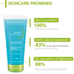 Bioderma Sebium Gel Moussant Purifying Cleansing Foaming Gel - 200 ml image 3