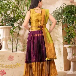 Aarika Girls Green Embroidered Lehenga Choli Set image 2