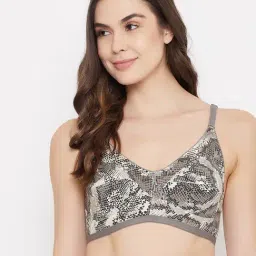 Clovia Grey Non Wired Non Padded Full Coverage Bra-picture-26