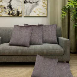 Klotthe Grey Cotton Cushion Covers - Set of 5-picture-26