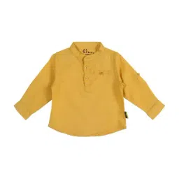 Gini & Jony Kids Yellow Cotton Shirt-picture-39