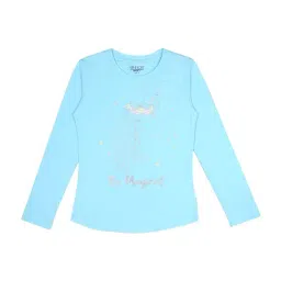 Gini & Jony Kids Blue Cotton Printed Top-picture-27