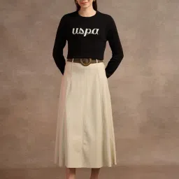 U.S. Polo Assn. Black Cotton Graphic Print Sweater image 4