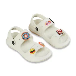 Fame Forever by Lifestyle Girls White Back Strap Sandals image 3