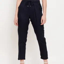 Duke Navy Mid Rise Pants-image-97