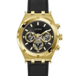 GUESS CONTINENTAL Men Round Gold Tone Dial Analog Watch - GW0262G2-picture-25
