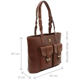 Hidesign SAHARA Tan Solid Large Tote Handbag image 3