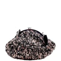 Odette Black & Gold Embellished Handbag image 3