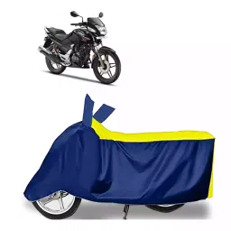 Auto Pearl Bike Cover for Hero CBZ (Yellow & Blue)-picture-11