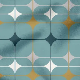 Living Scapes by Pantaloons Aqua King Flat Bedsheet Set image 3