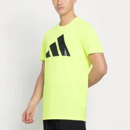 Adidas Green Regular Fit Printed Sports T-Shirt image 3