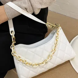 LULU & SKY PU Structured Handheld Bag with Quilted-picture-16