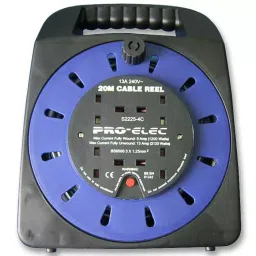 PRO ELEC MAINS EXTENSION REEL, 4 OUTLET, UK, 20M, 2225-4-20M-picture-15