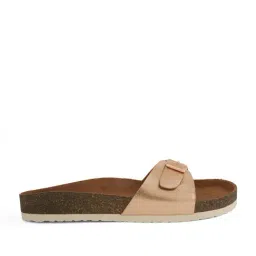 Mozafia Women's Gold Slides image 3