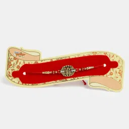 NVR Multicolor Radha Krishna & Peacock Design Rakhi with Roli Chawal - Set of 4 image 3