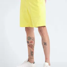 Tommy Hilfiger Yellow Tulip Regular Fit Shorts image 3