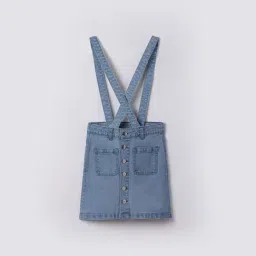 Fame Forever by Lifestyle Girls Blue Cotton Solid Skirt-picture-27