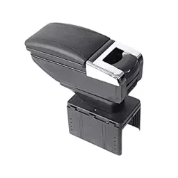 VBX Custom Fit Super Luxury Console/Armrest Set of 1 Pcs for Toyota Yaris (Black Color)-picture-23