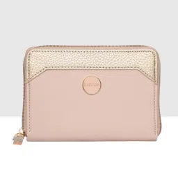 Esbeda Light Pink Classic Small Zip Around Wallet image 3
